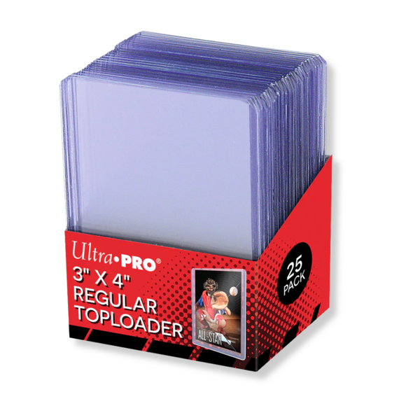 Ultra PRO 3" x 4" Clear Regular Toploaders (25ct) for Standard Size Cards - JCM Cards