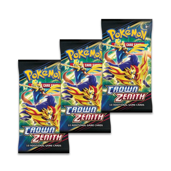 Pokémon TCG: Crown Zenith Booster Pack (Set of 3)