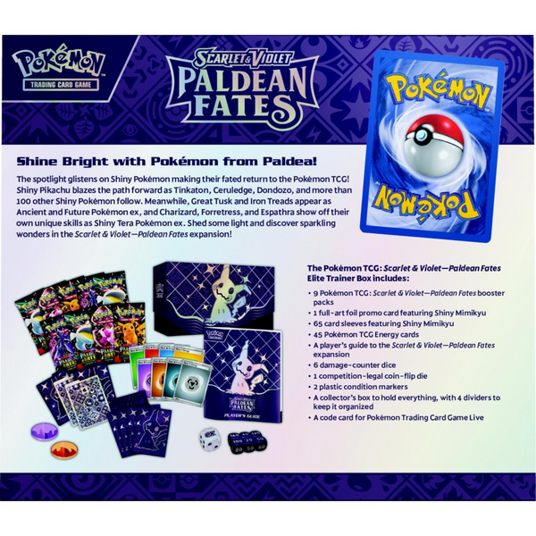 pokemon trading card game paldean fates Pokemon Trading Card Game: Paldean Fates Elite Trainer Box