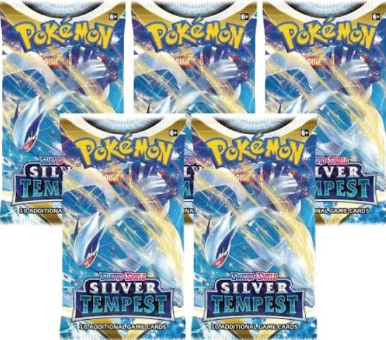 Pokémon TCG: Silver Tempest Booster Pack (Lot of 5)