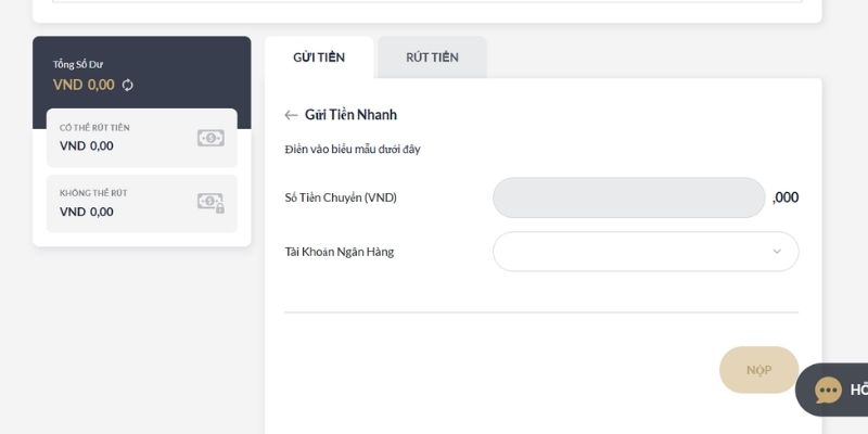Hoàn tất giao dịch nạp rút tiền M88